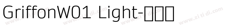 GriffonW01 Light字体转换